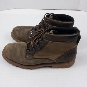 Wolverine Drummond Boot Mens 12 Brown Leather Canvas Waterproof Work Utility